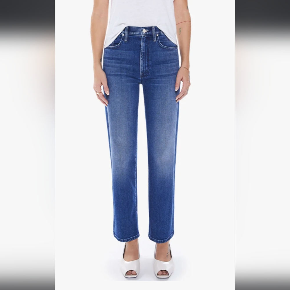 Mother High Rise The Rambler Zip Ankle - size 34 - nwt